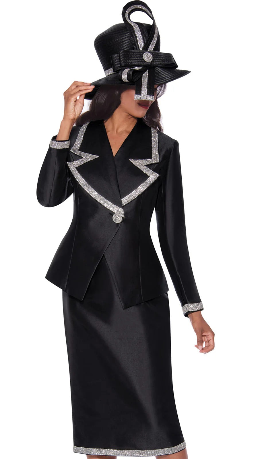 GMI 9872-BLK-H-IH Church Hat