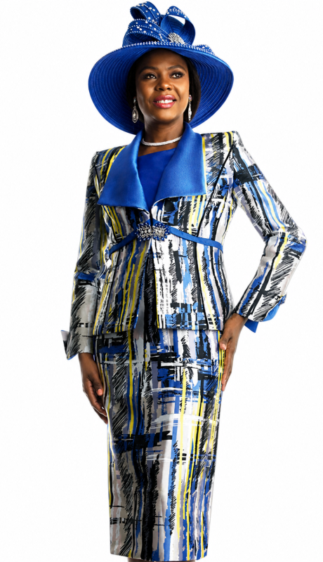 Lily And Taylor 4870-RYL Church Suit
