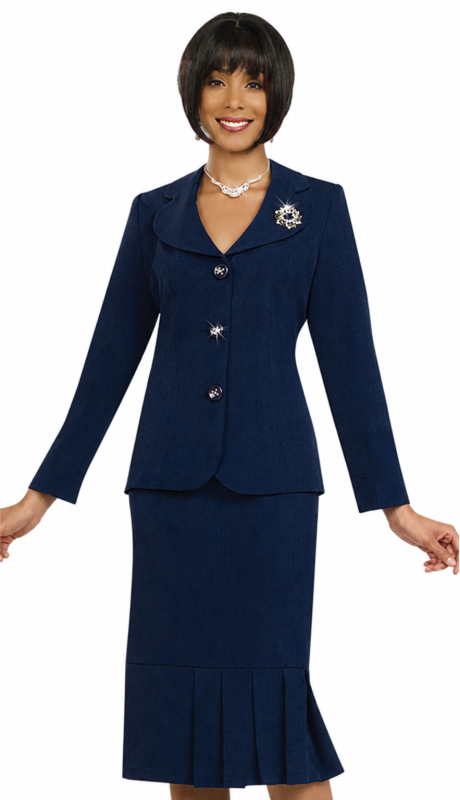 Ben Marc 78095-NVY CO Ladies Usher Suit