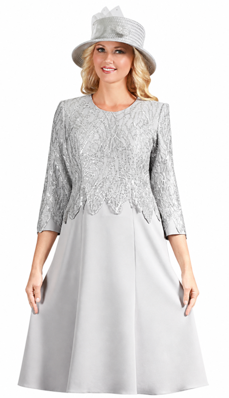 Mia By Giovanna D1681-SLV Church Dress