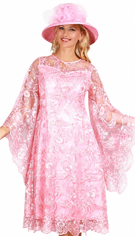 Giovanna D1684L-PNK Church Dress