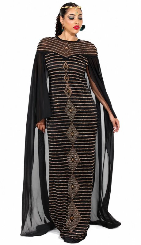 Donna Vinci DV-510-BLK Church Dress