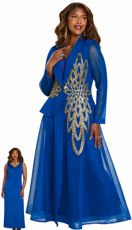 Donna Vinci 5868-RYL-QS Church Dress
