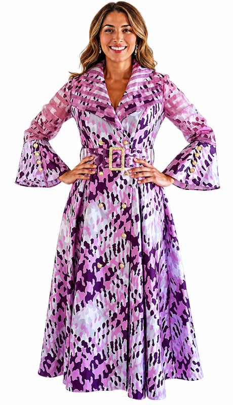 Donna Vinci 12210-RWP-QS Church Dress