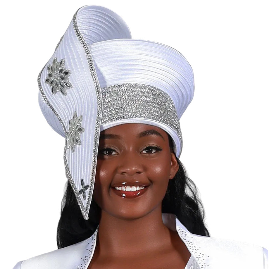 Giovanna HG1212-WHT-QS Church Hat