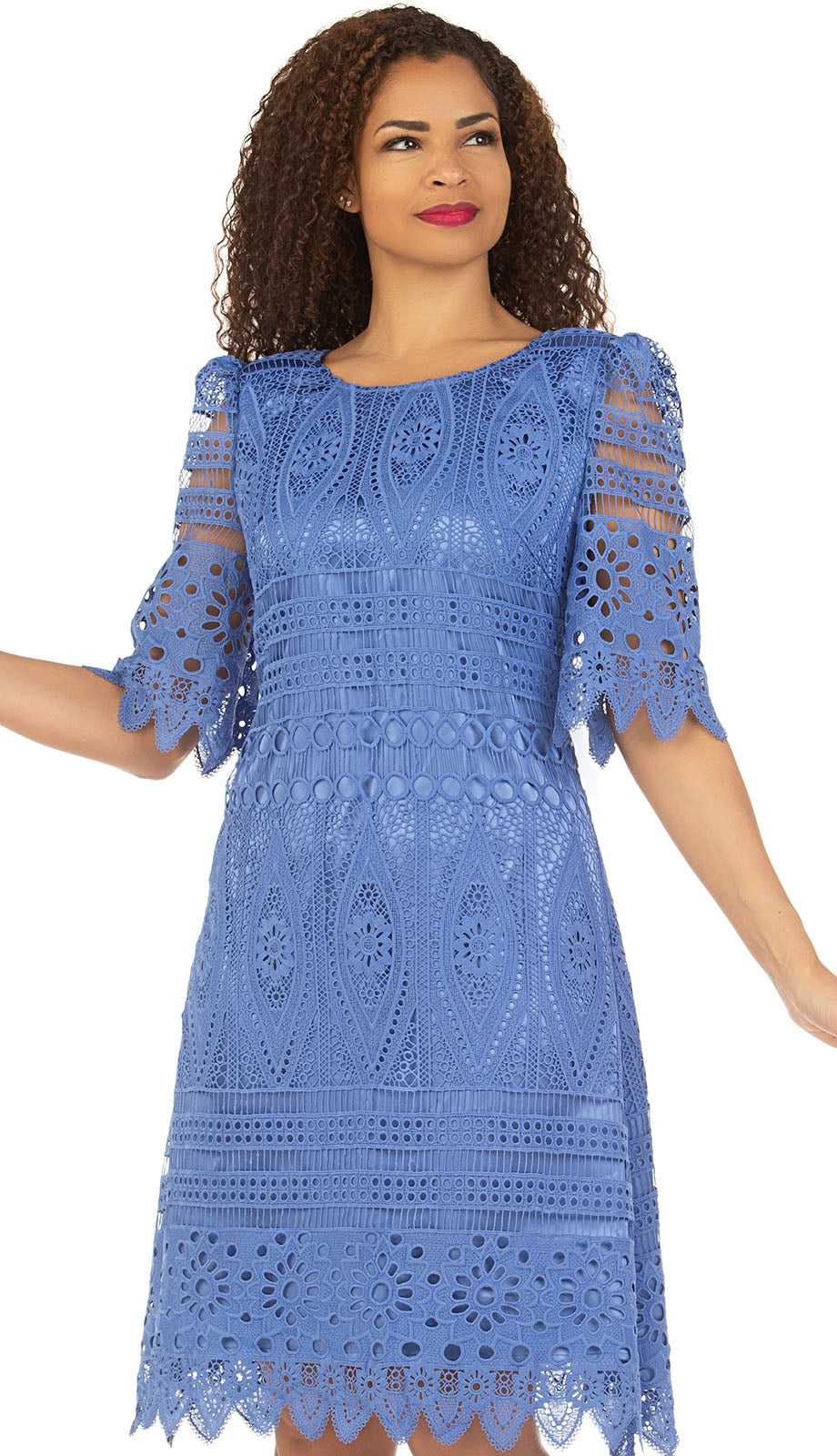 Giovanna D1569-BLU Church Dress