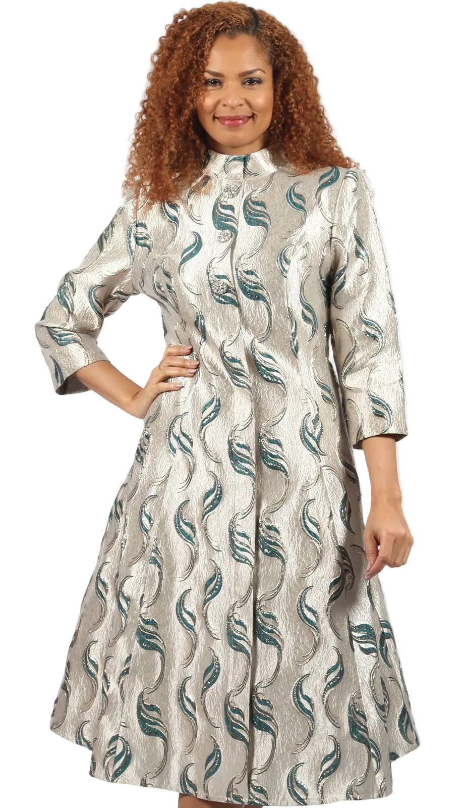 Diana Couture 8900-GRN Church Dress