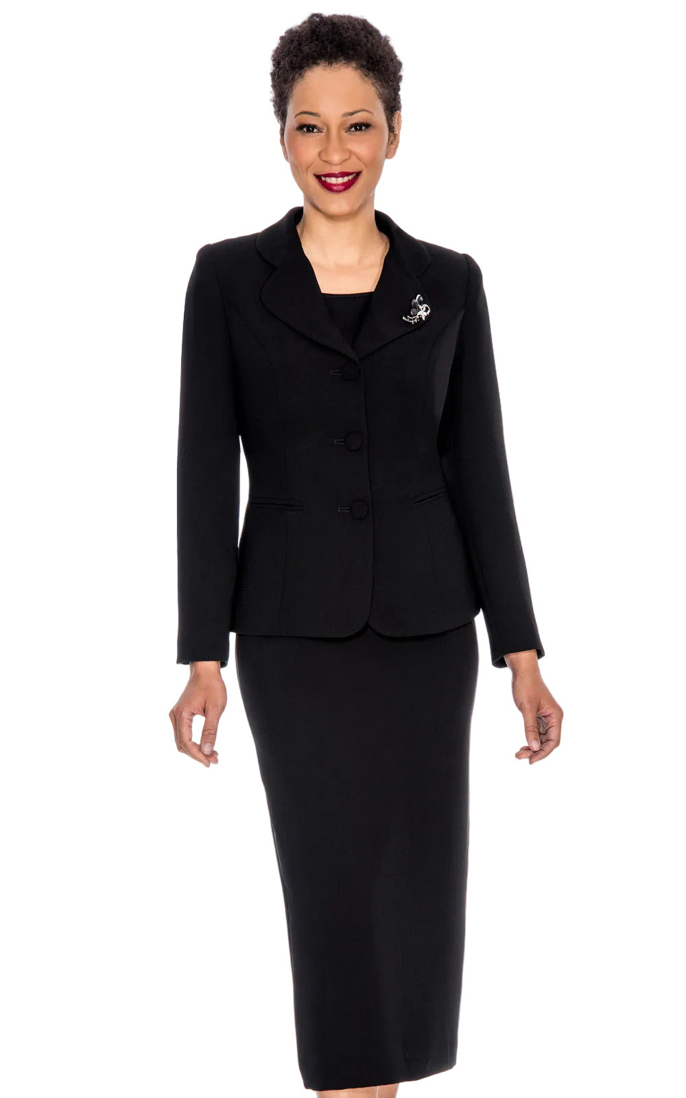 Giovanna 0824-BLK-CO Church Suit
