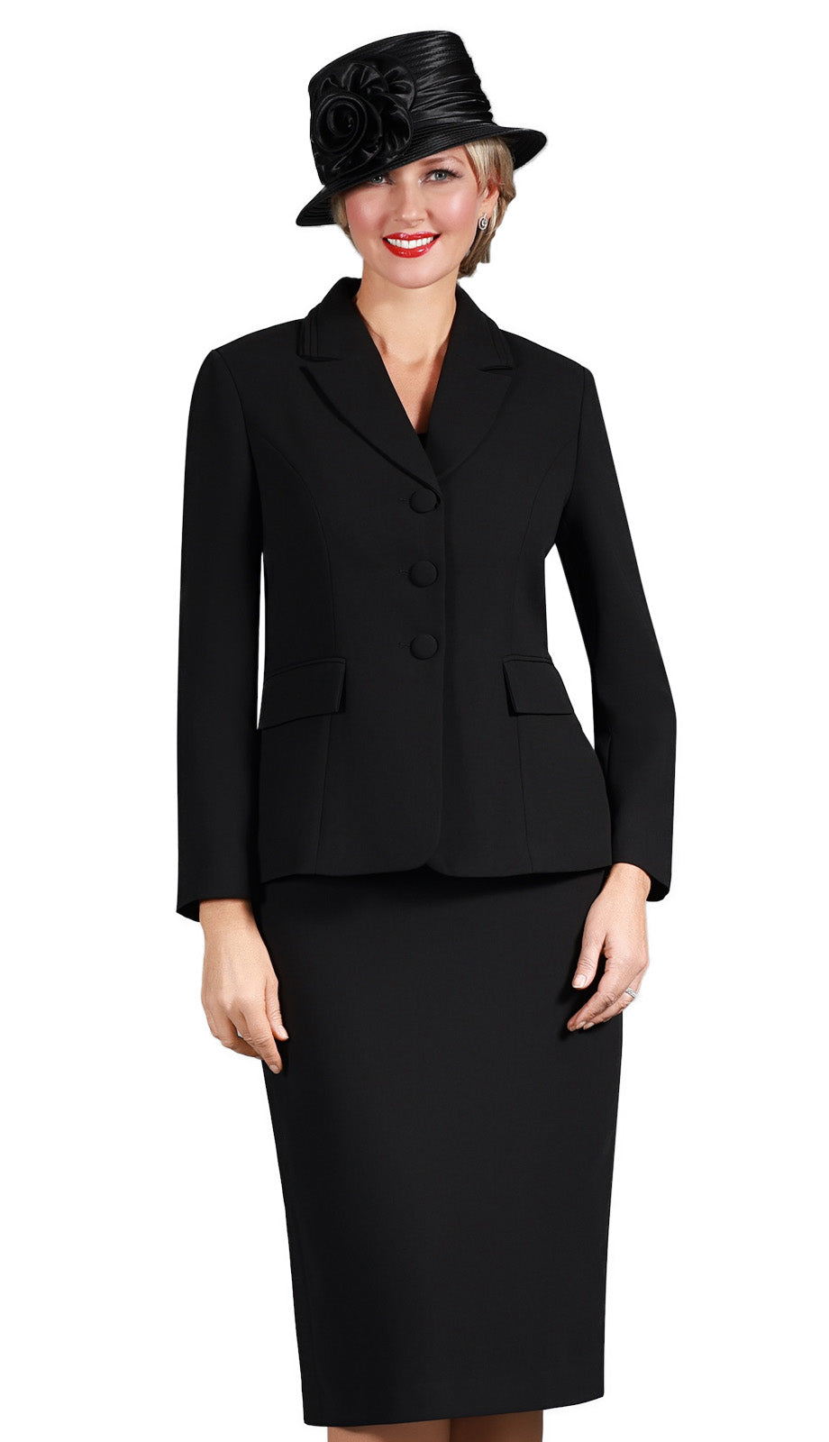Giovanna S0743-BLK Church Suit