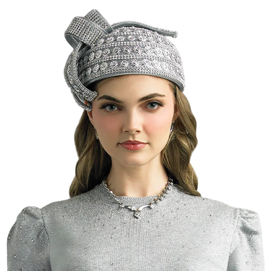 Lily H143-SLV-QS Church Hat