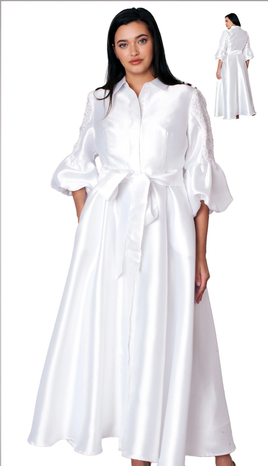 Chancele By Tally Taylor 9846-WHT Church Dress