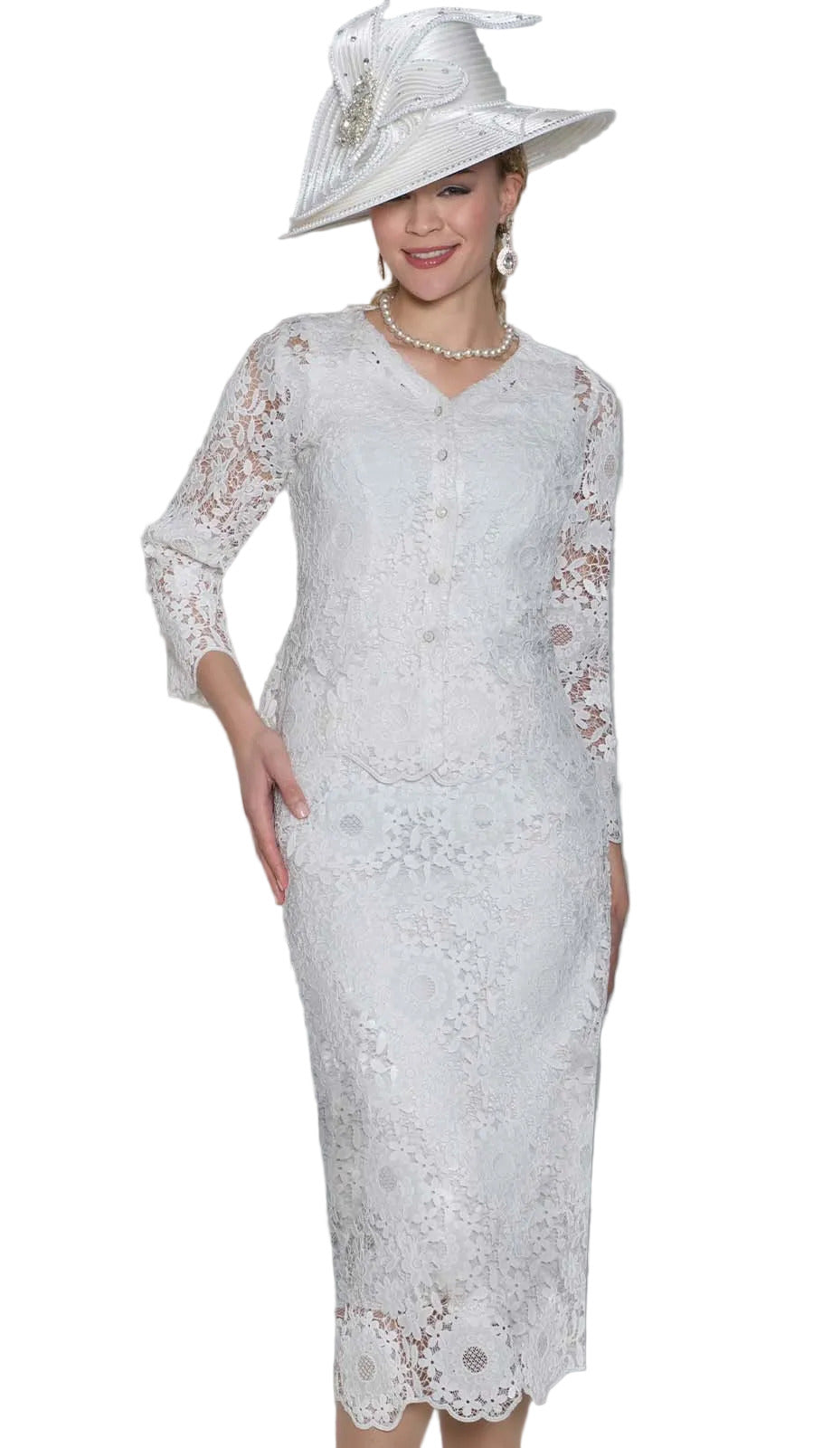 Lily and Taylor 5117-WHT-QS