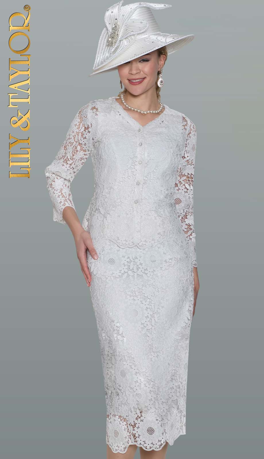 Lily and Taylor 5117-WHT-QS