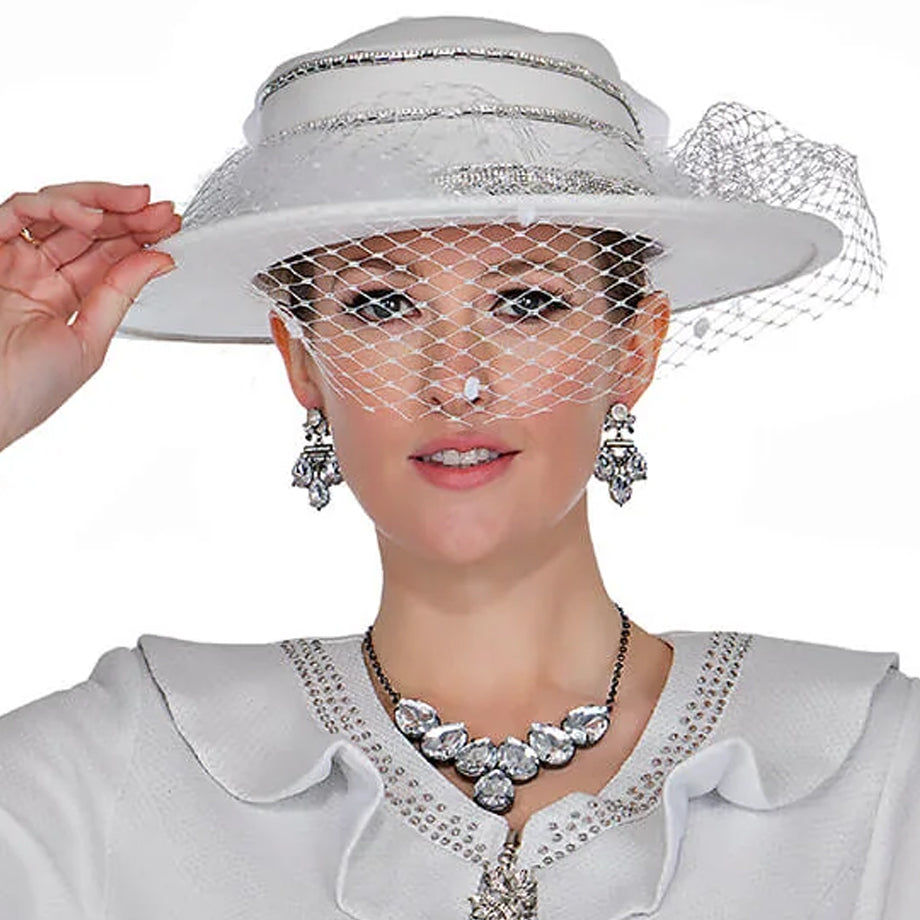 Champagne Italy H5960-WHT-QS Church Hat