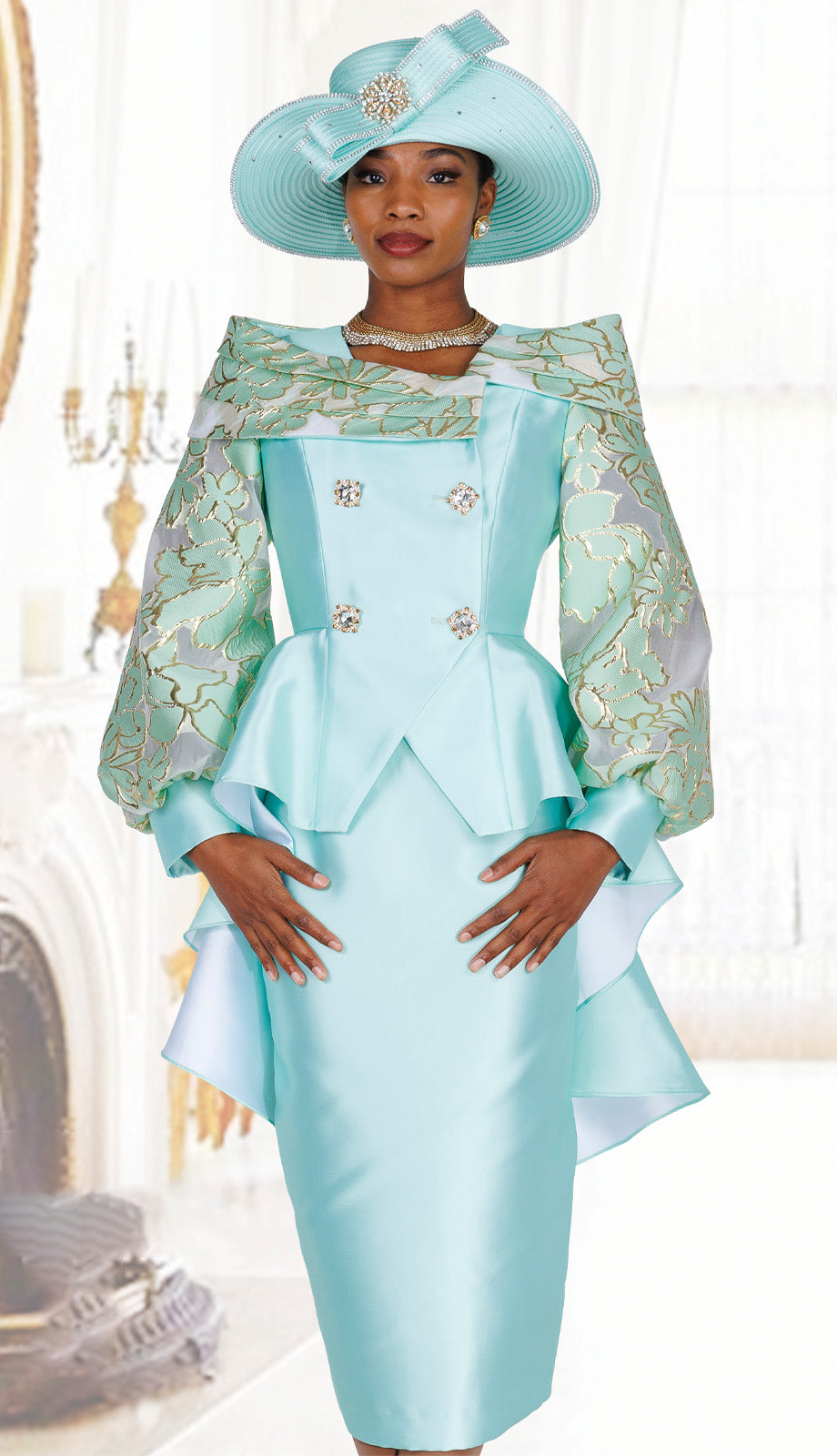 Elite Champagne 6455-QS Church Suit