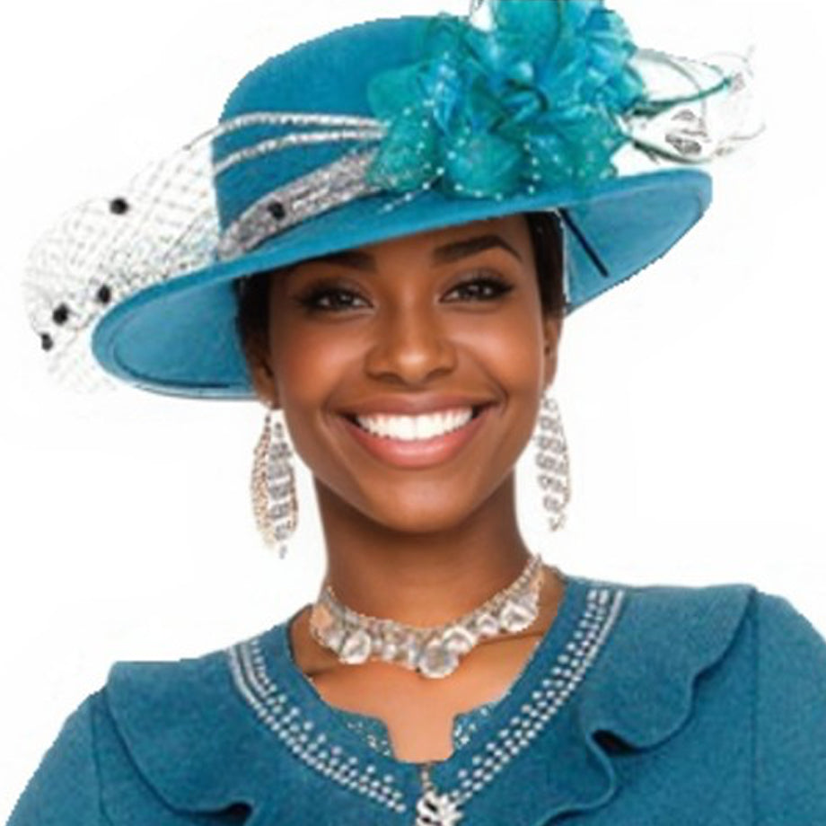 Champagne Italy H5960-GRN-QS Church Hat