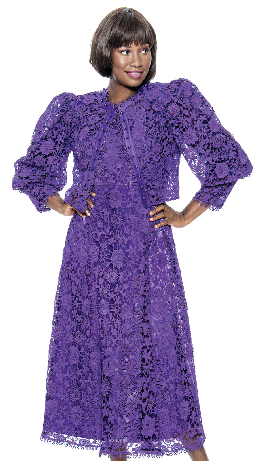 Terramina 7051-PUR Church Dress
