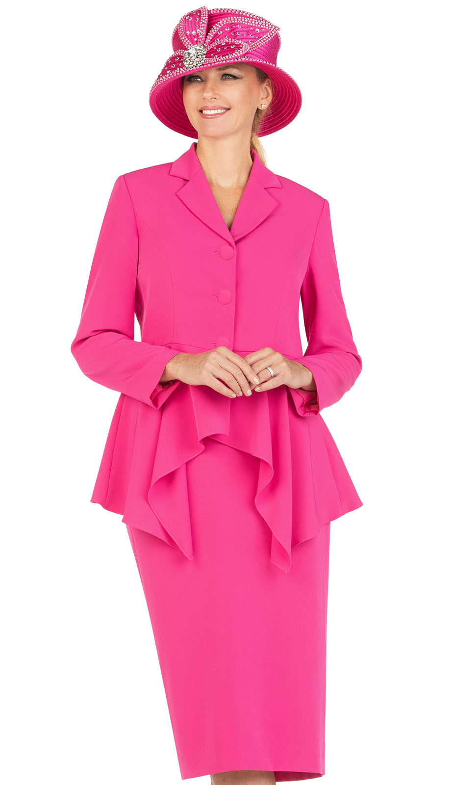 Giovanna 0917-PNK-H Church Hat