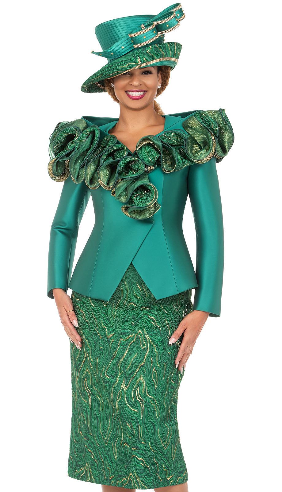 Giovanna G1339-EMR Church Suit
