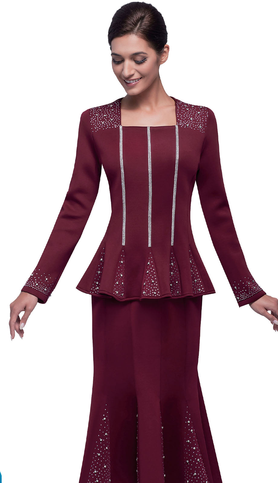 Serafina 4389-BUR Church Suit