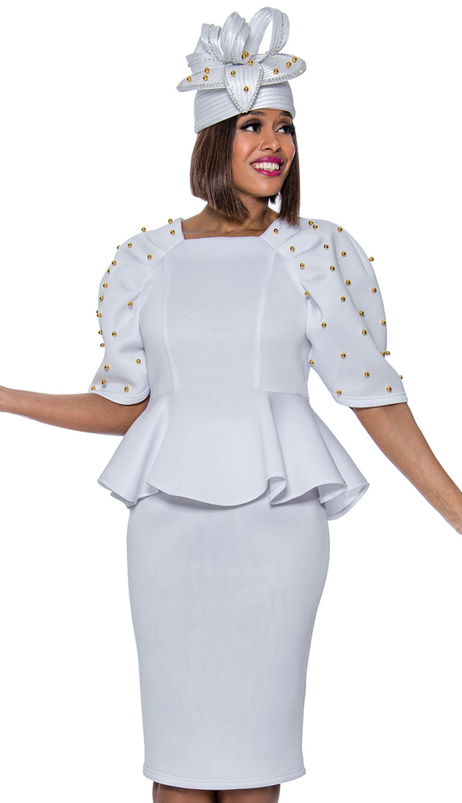 Stellar Looks SL1592-WHT-IH Church Suit
