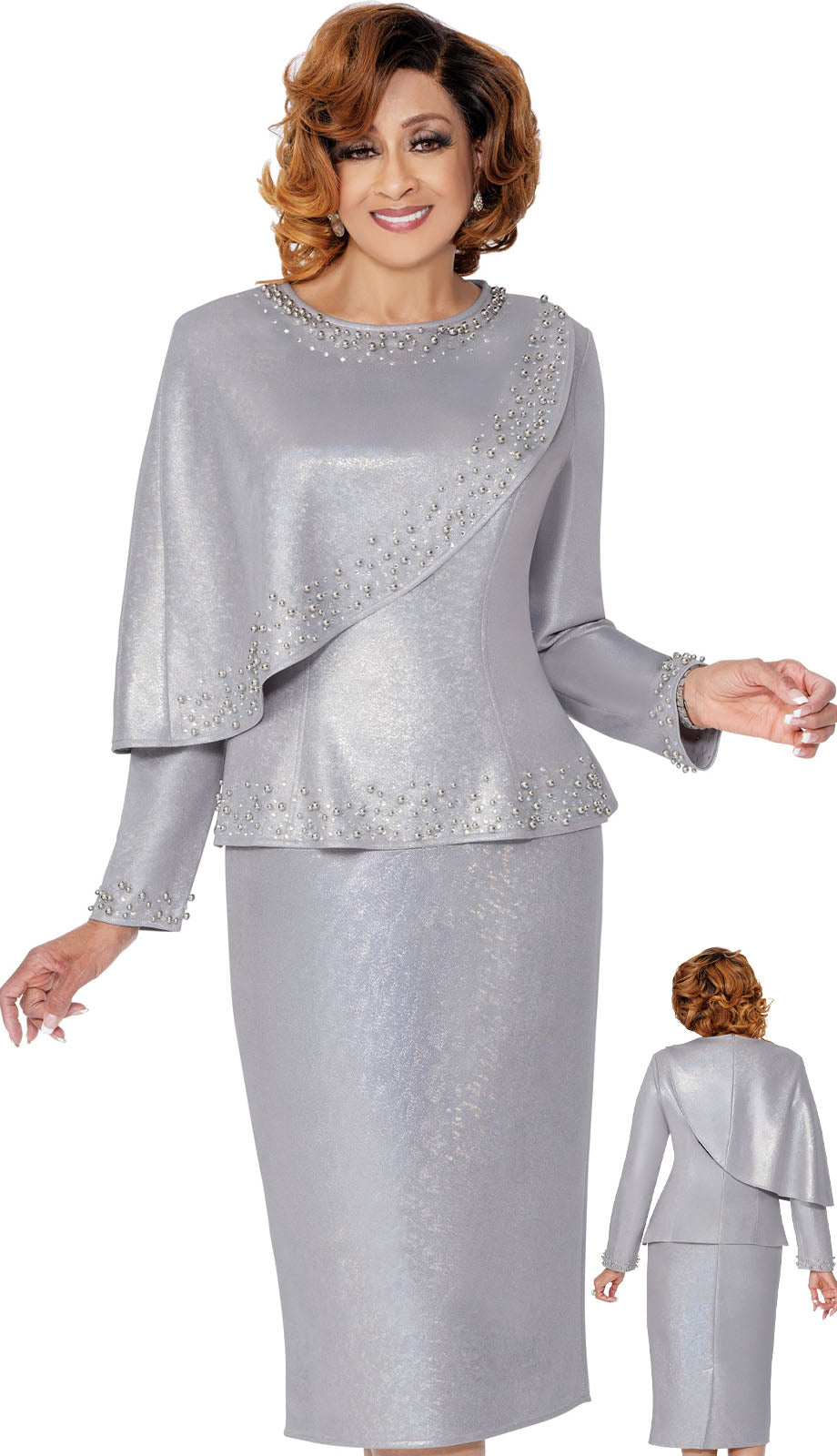 Dorinda Clark Cole 309802-SLV-CO Church Suit