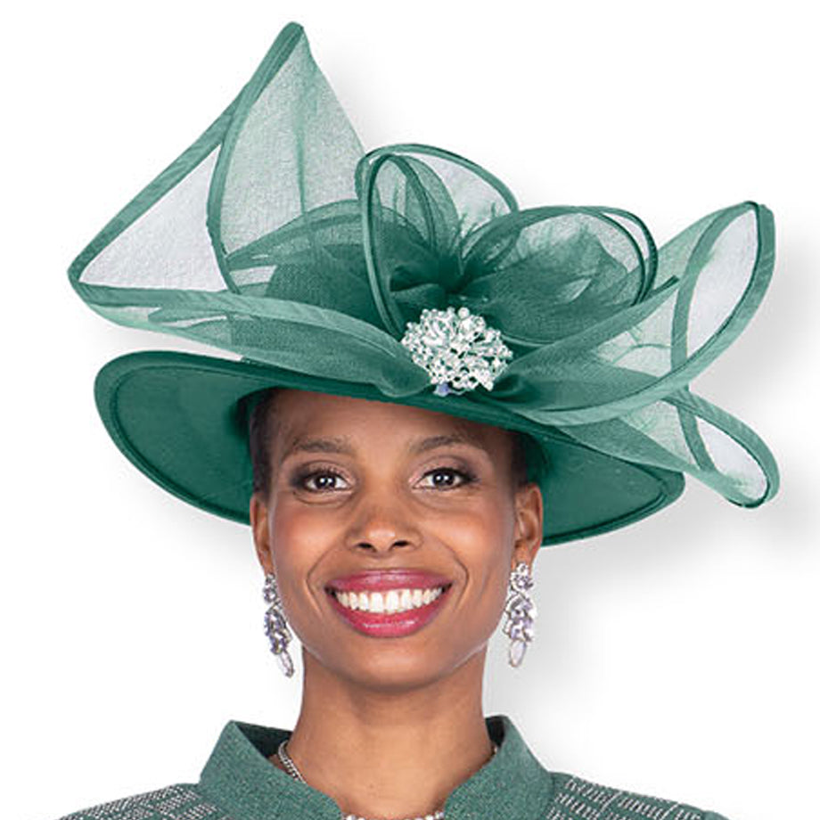 Champagne Italy H5968-GRN-QS Church Hat