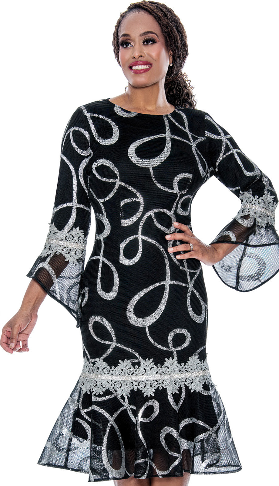 Stellar Looks SL600301-BLK-IH Church Dress