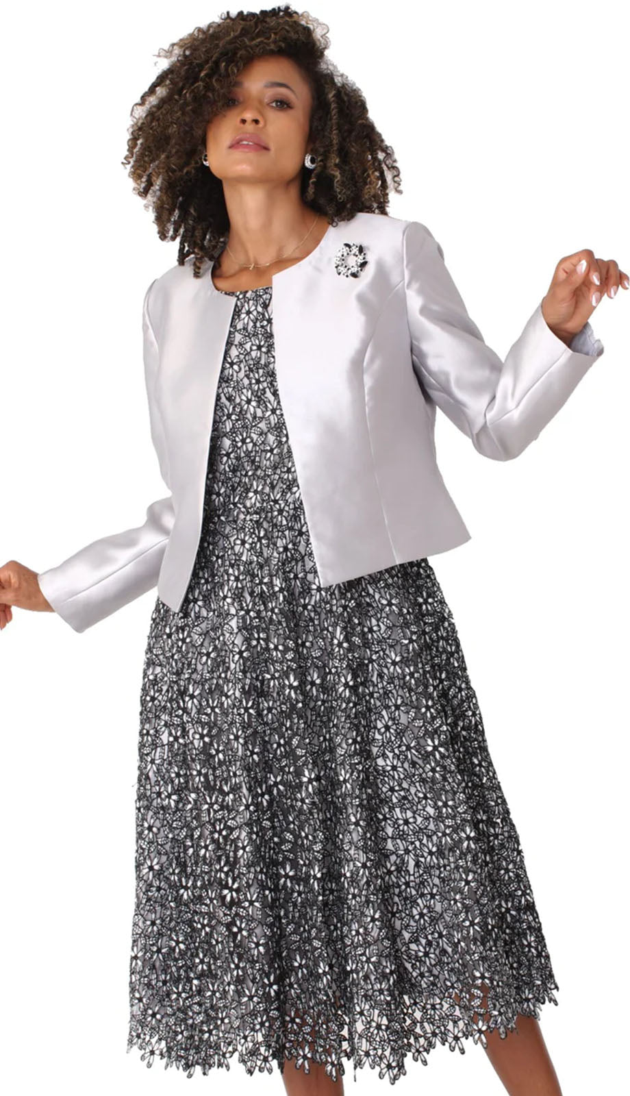 Tally Taylor 4805-SIL-IH Church Dress