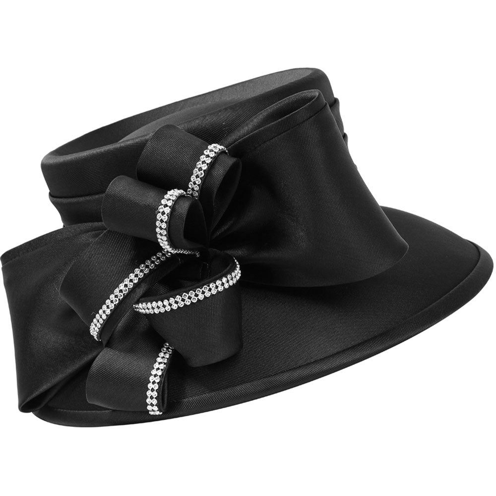 Giovanna H0960-BLK Church Hat