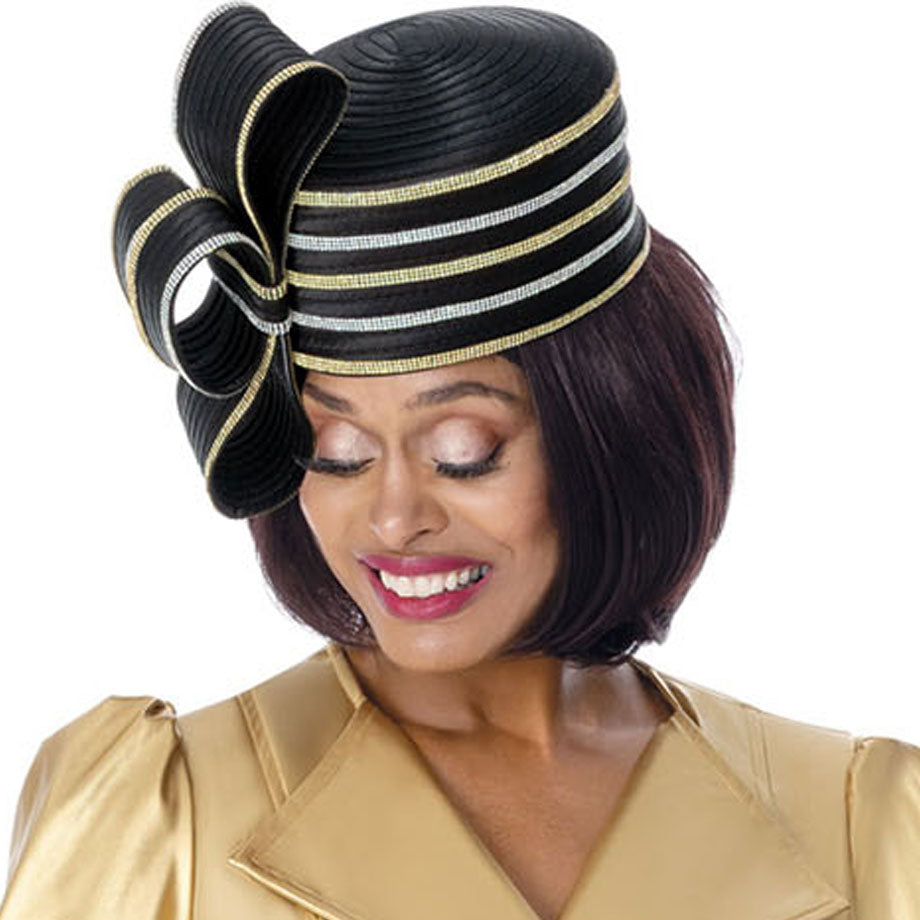 Dorinda Clark Cole 402142-GLBK-H-IH Church Hat