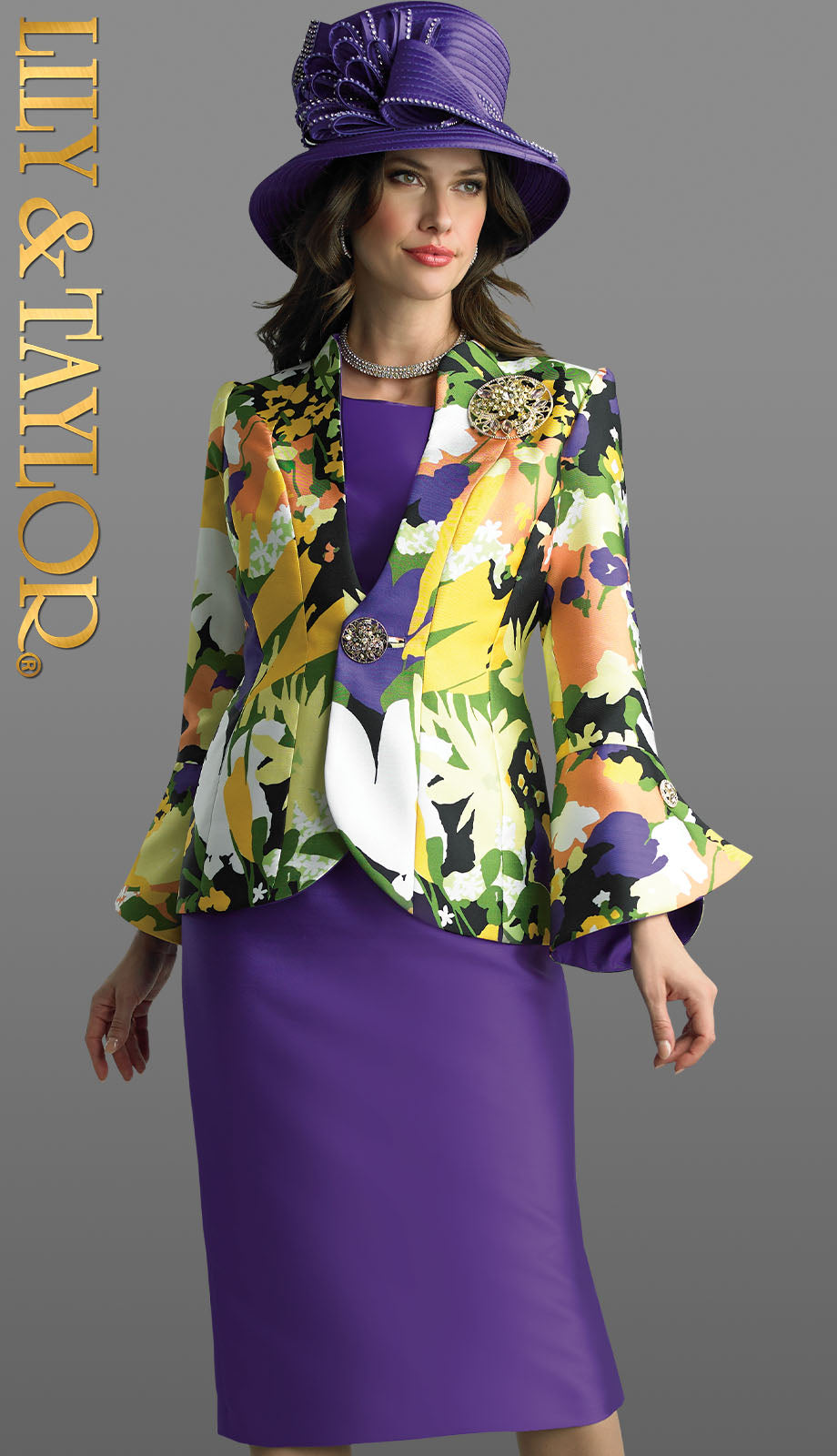 Lily And Taylor 4822-IH Ladies Church Suit