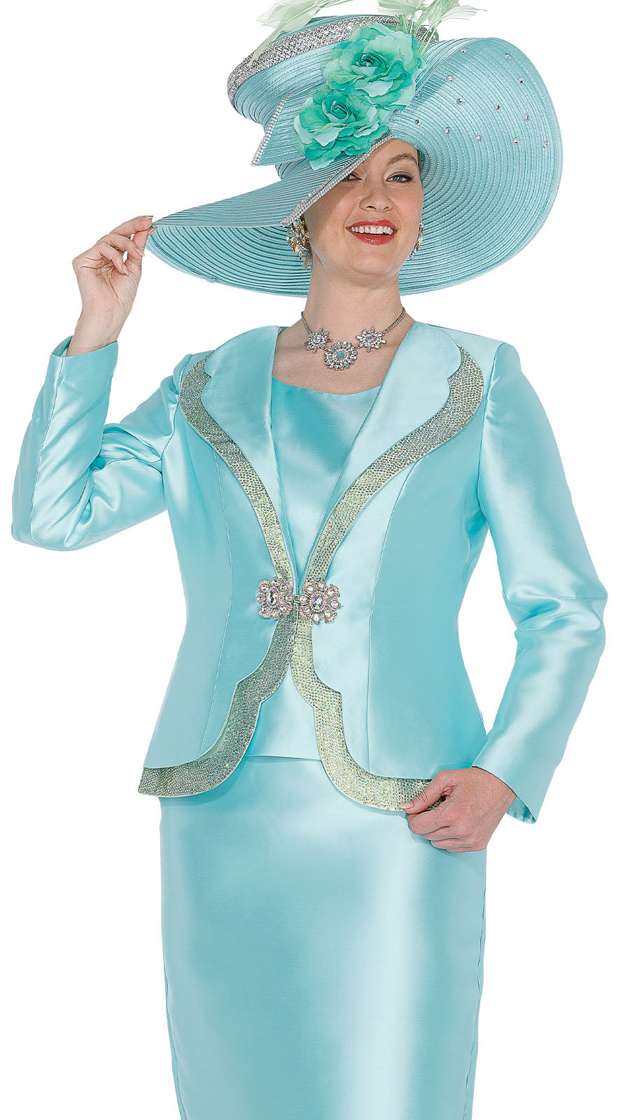 Champagne Italy 6205-H Church Hat