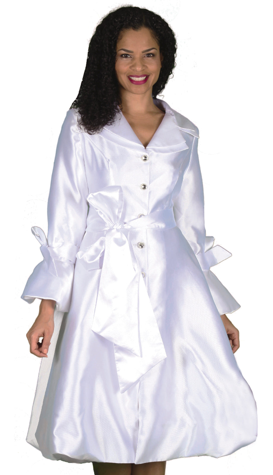 Diana Couture 8222-WHT Church Dress