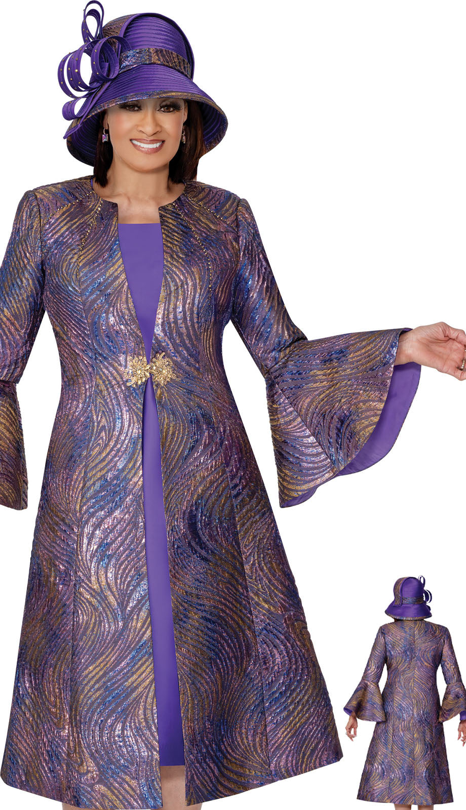 Dorinda Clark Cole 309902-PUR-IH Church Dress