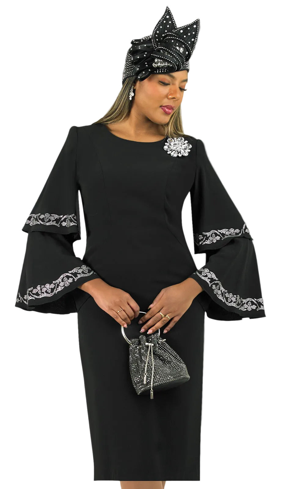 Lily And Taylor 4878-BLK-QS
