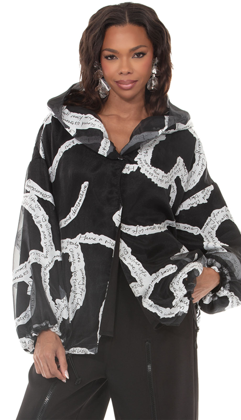 Love The Queen 17662-BLK Tunic