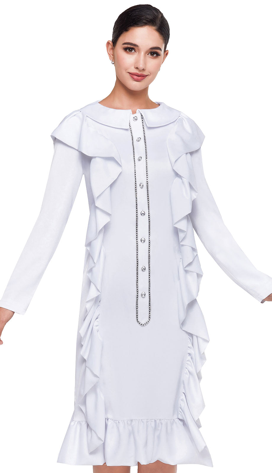 Serafina 6437-WHT Church Dress Red / 1XL(14) Serafina 6437-WHT Church Dress Red / 1XL(14)