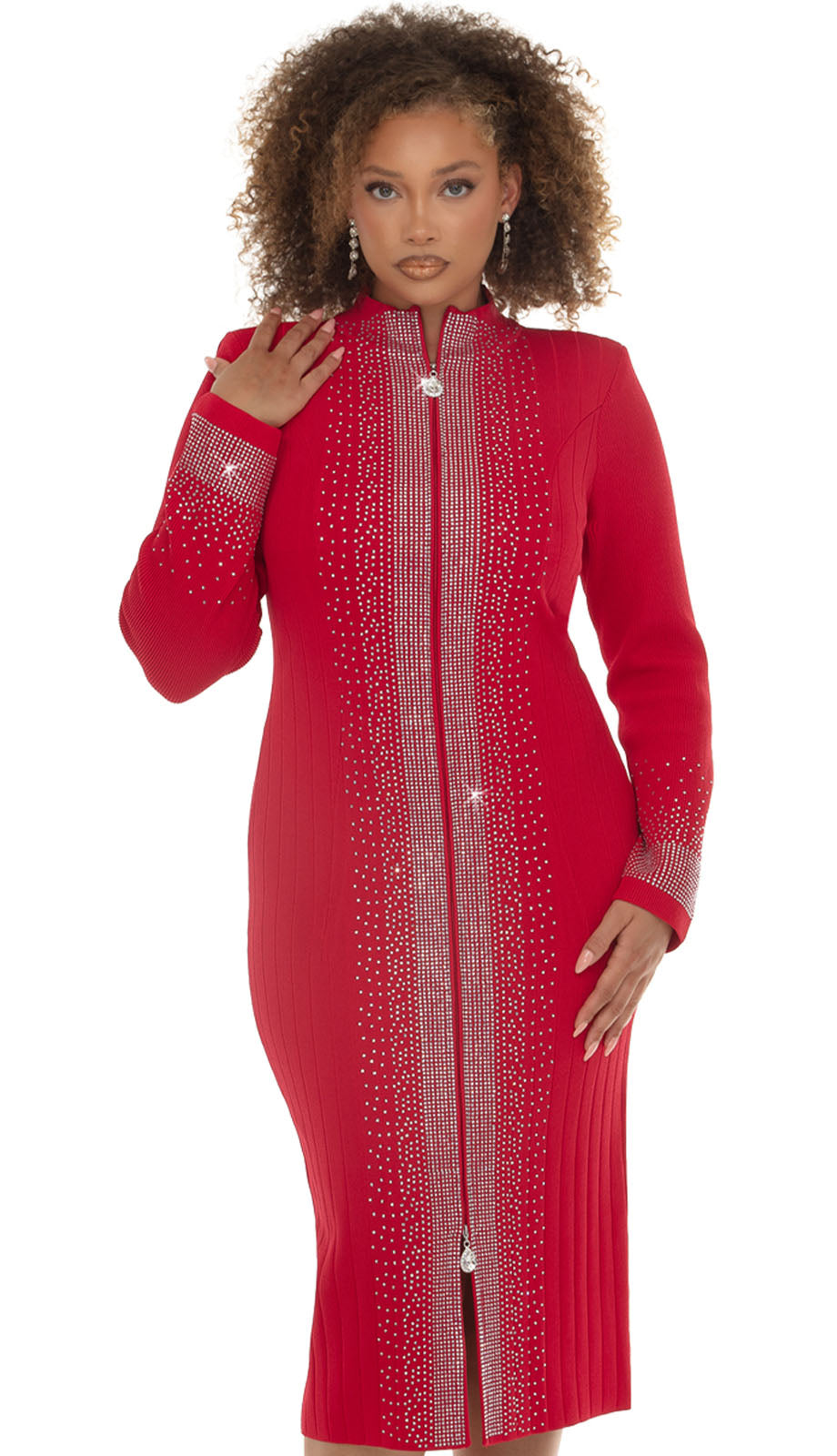 red church dresses Donna Vinci 13478-RED Dress Sassy Shortcake Malibow Barbie 1 Piece Women Dress classic formal footwear Length:Tall