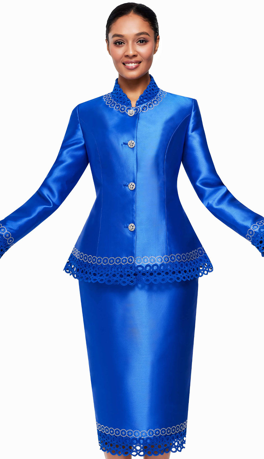 Serafina 3741-RYL Church Suit