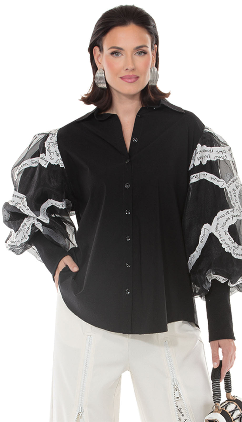 Love The Queen 17663-BLK Top