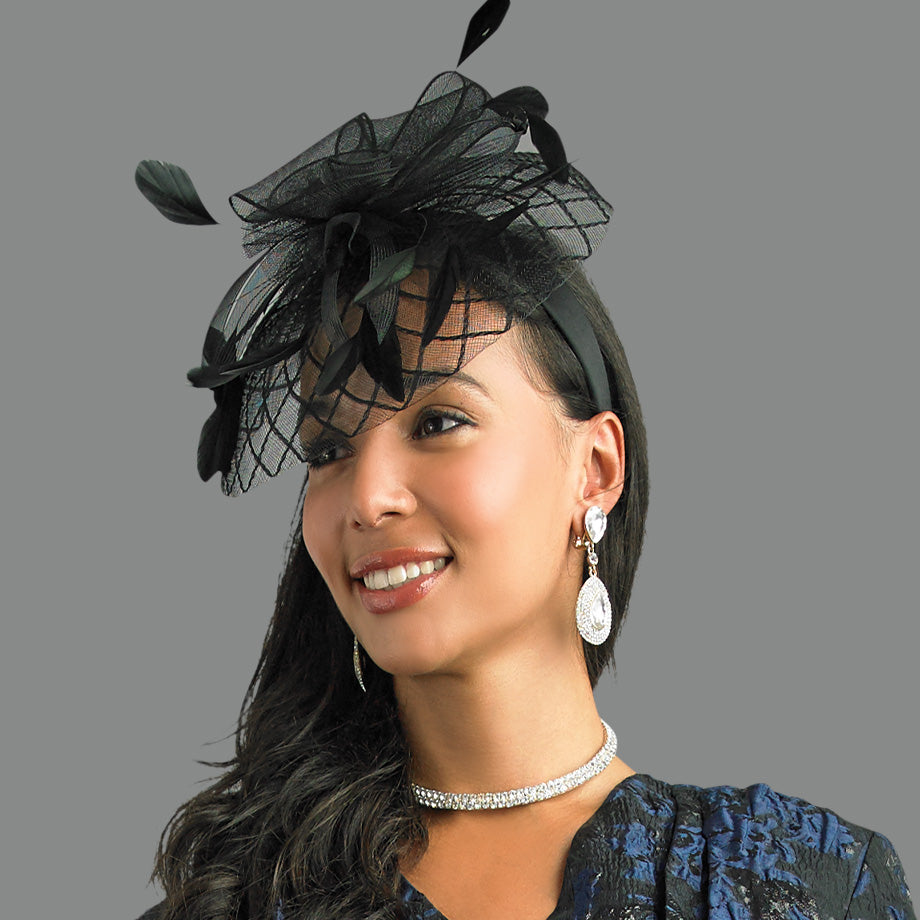 Lily And Taylor H943-BLK Church Hat
