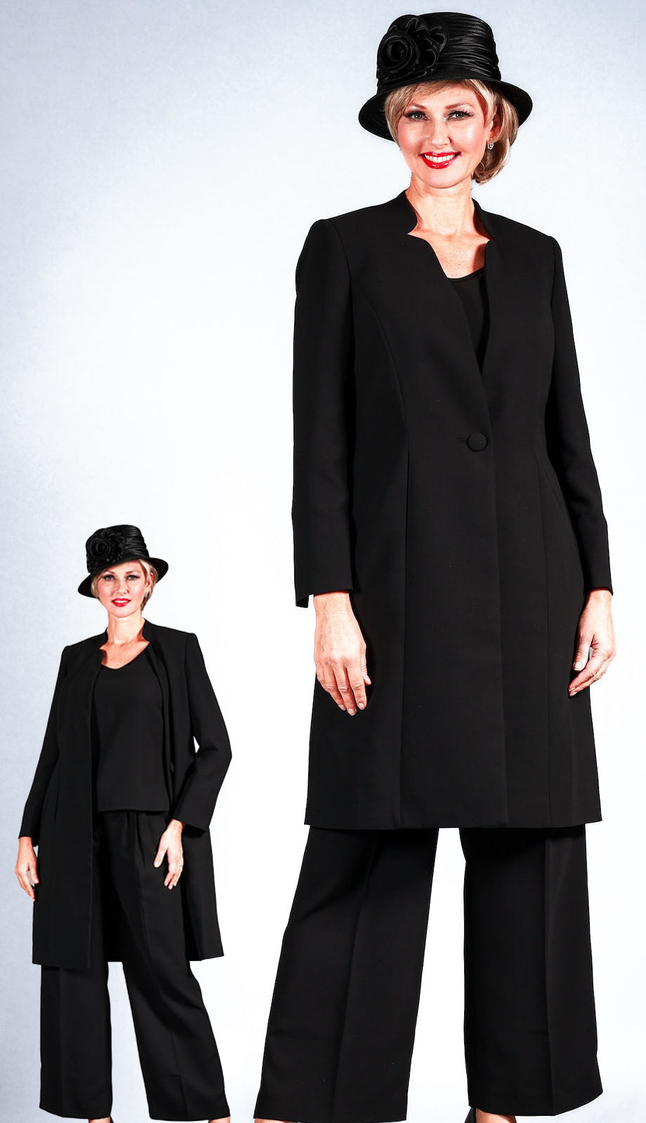 Giovanna S0753-BLK-H Church Hat