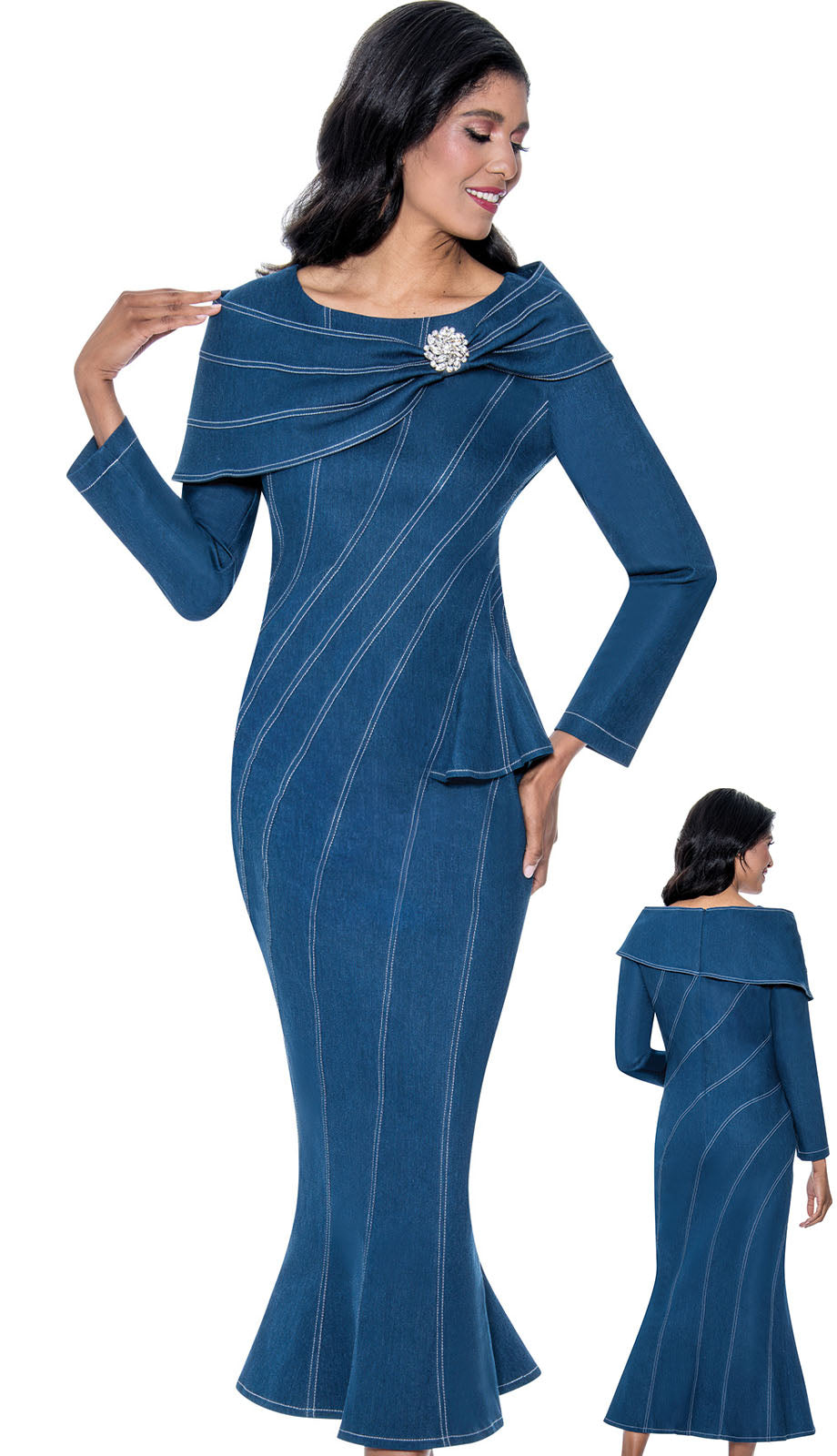 Devine Sport 800101-BLU-CO Church Dress