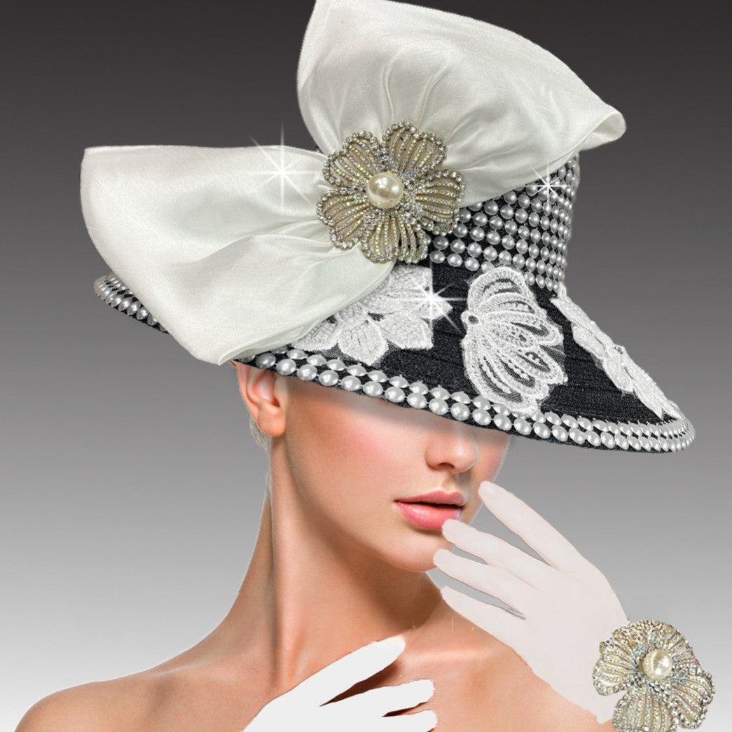 Church Hat S3371-BK IMMACULATE