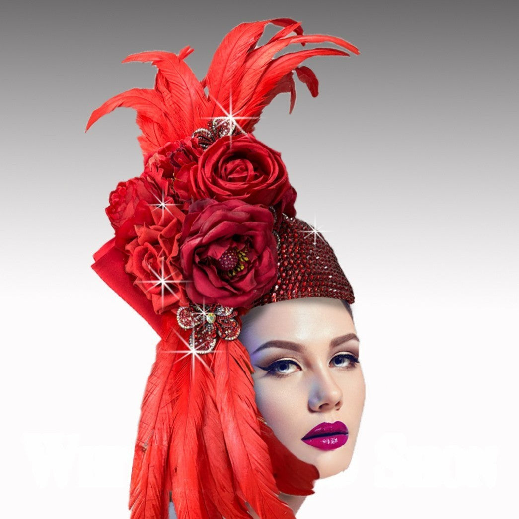 Church Hat 3386-RD ADELE