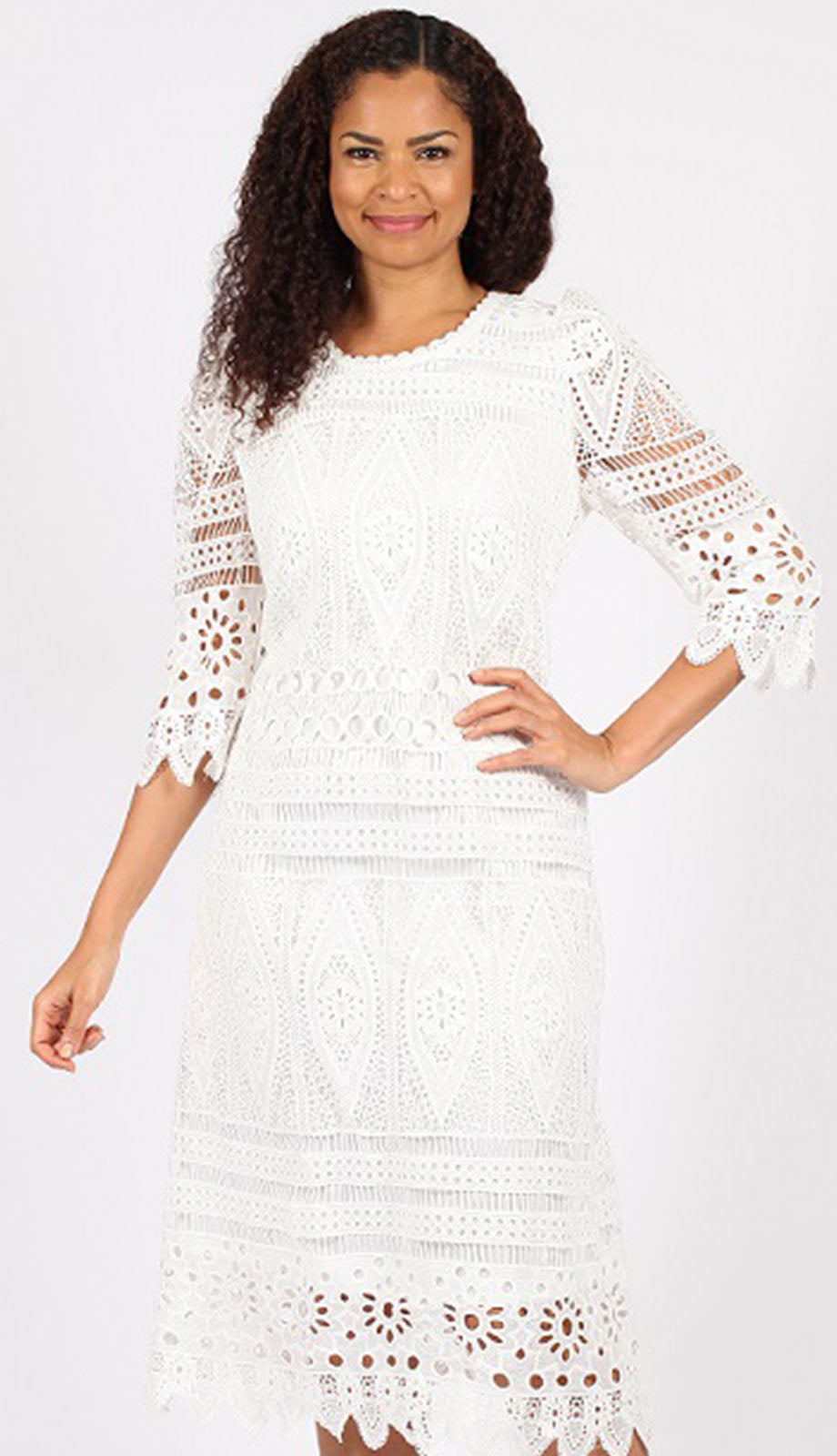 Diana Couture 8755-OFW-CO Church Dress