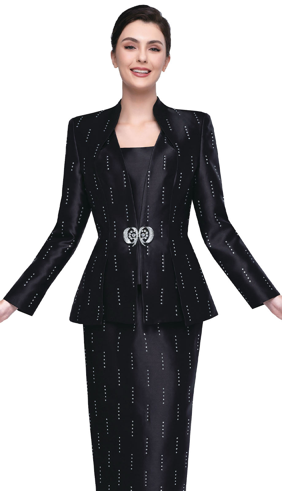 Serafina 4330-BLK-CO Church Suit