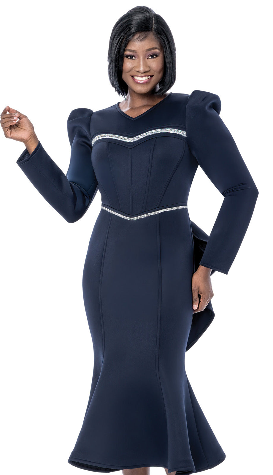 Terramina 7282-NVY-QS Church Suit