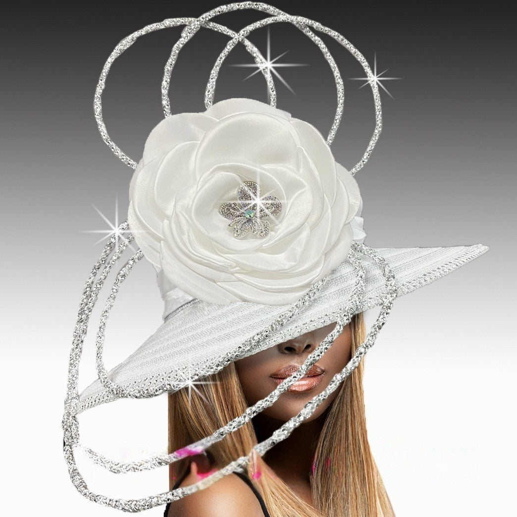 Church Hat 3419 HULA HOOP-WHITE
